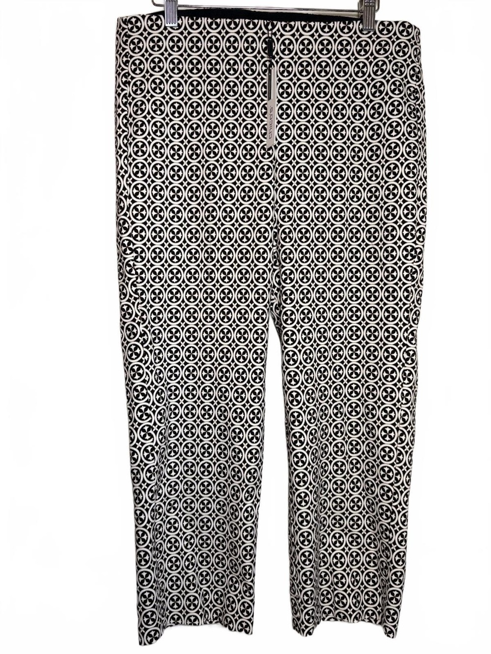 NWT Chicos So Slimming 180 Juliet Dreamy Tiles Straight Crop Pants 1.5 (10/M)